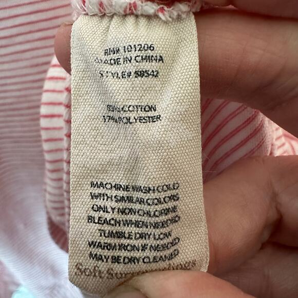 Soft surrounding women’s asymmetrical L sleeve t-shirt striped cozycore plus Sz - Picture 4 of 7